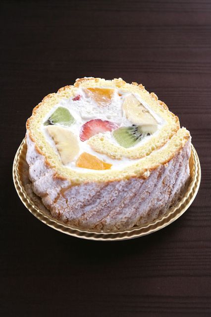 ビスキュイロール ケーキ デザート 窯出しチーズ 西洋菓子 カフェのシャンティーヒラノ